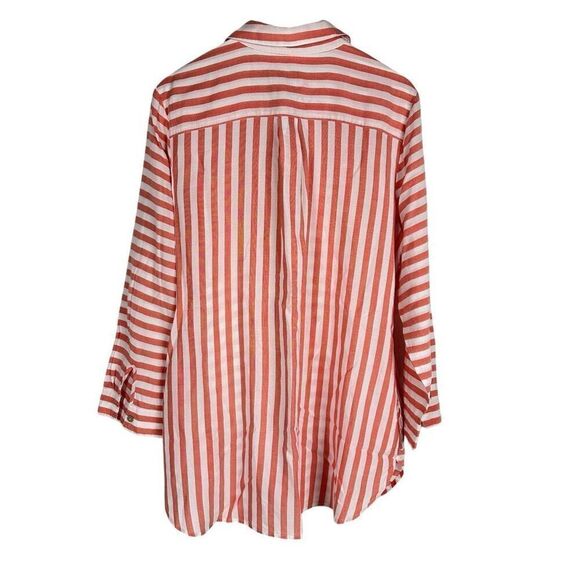 Chico's Splice Striped Tunic Top Chicos 2 US size 12 - Picture 2 of 9